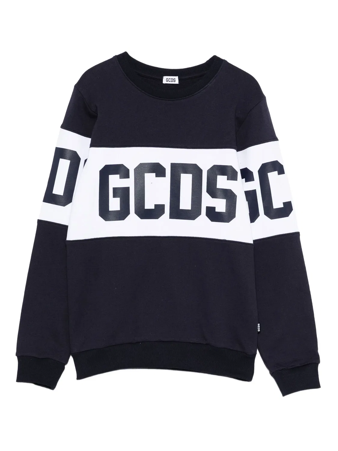 Свитшот с логотипом и панелями GCDS, синий