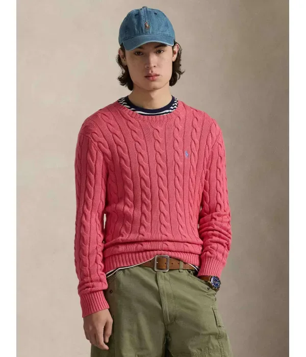 Свитер regular fit Polo Ralph Lauren, лососевый
