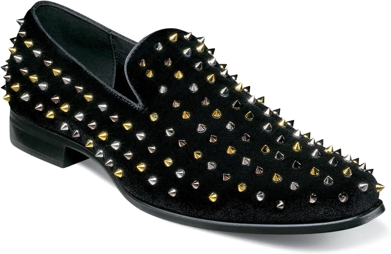Мужские туфли Stacy Adams Spire Spikes, Black, Gold, Silver, Platinum — фото 2