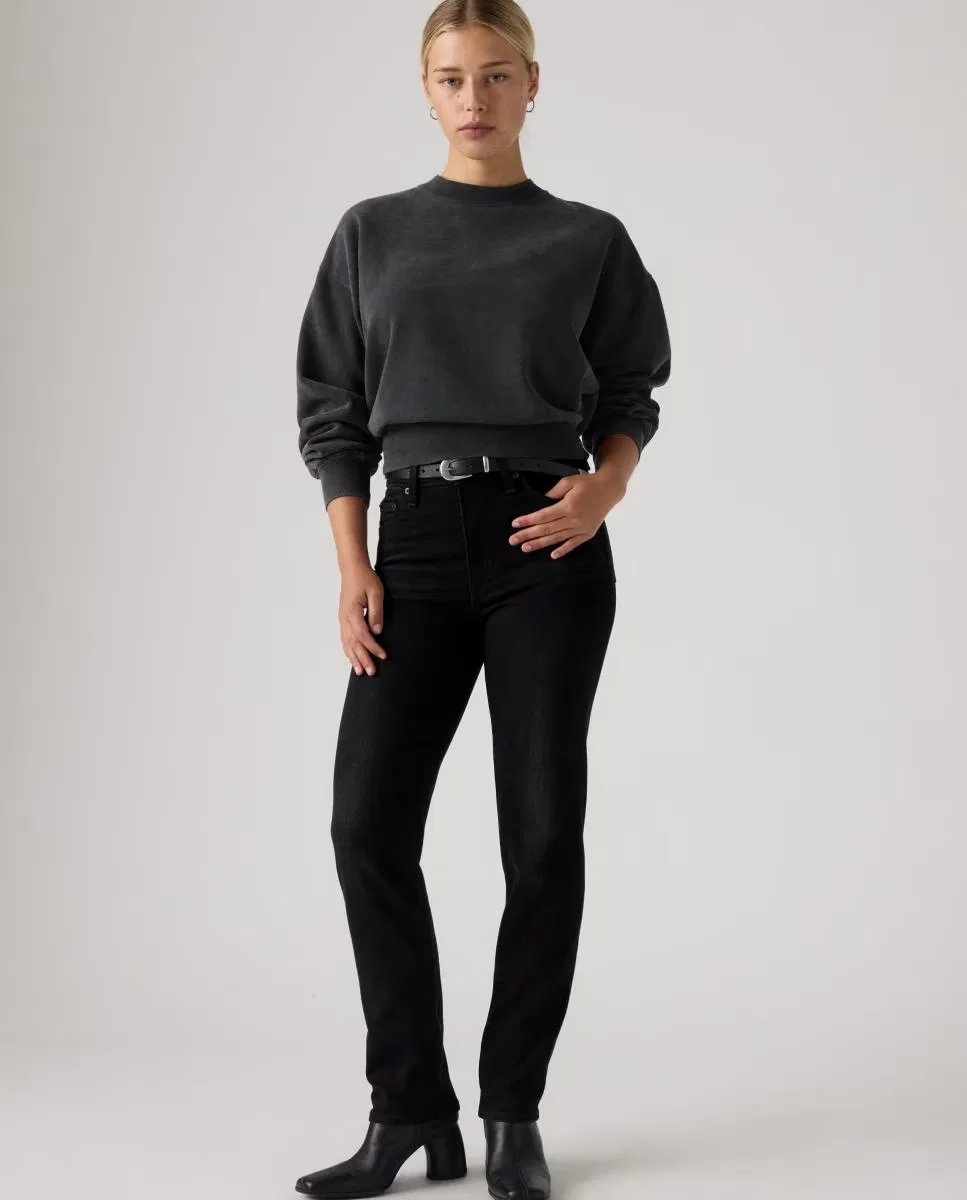 Женское узкие джинсы, Vaquero Pitillo 722 High Rise Slim Tiro Alto, Levi's, темно-серый