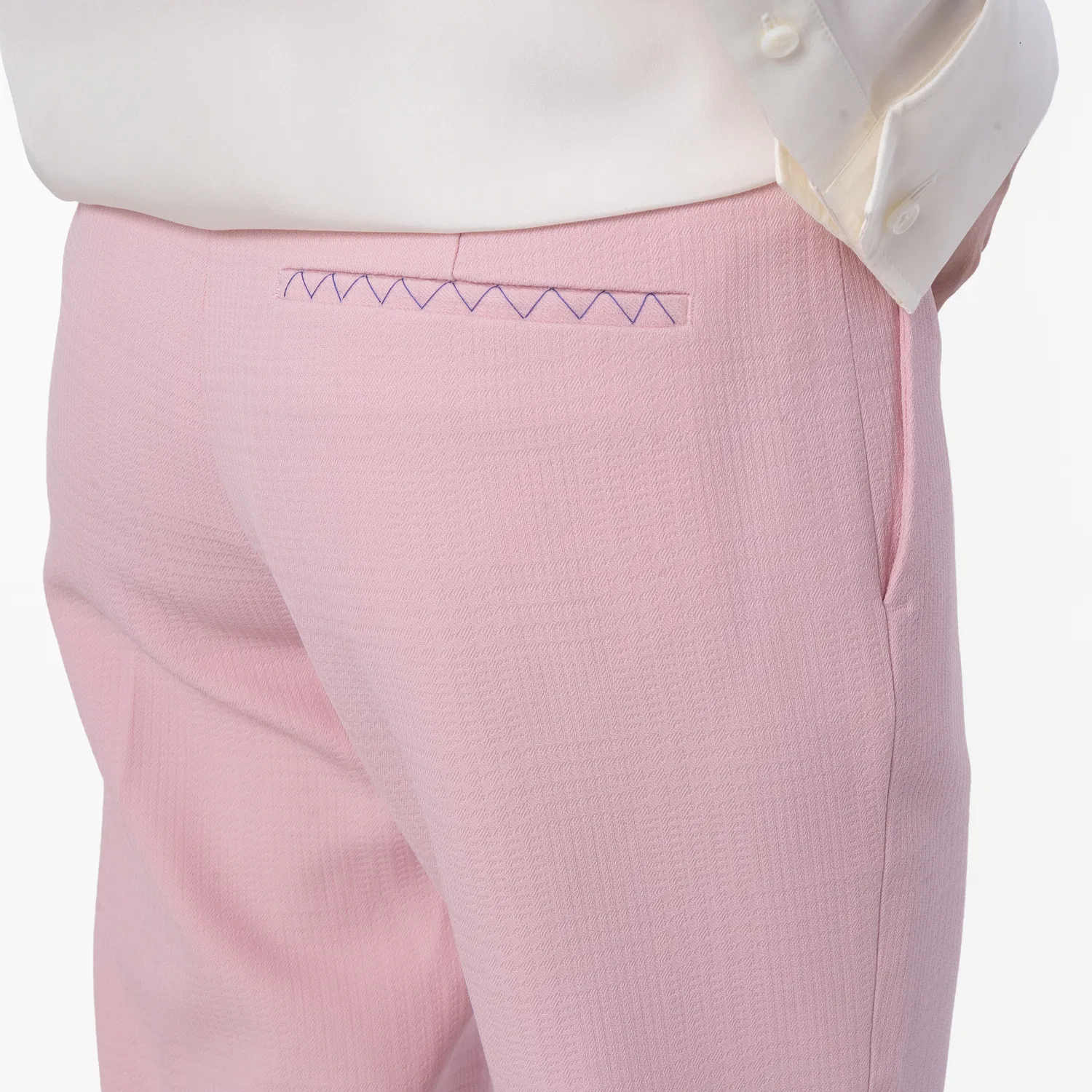 Брюки прямого кроя со стрелками Press Creased Straight Leg Trousers Burberry, Cameo — фото 2