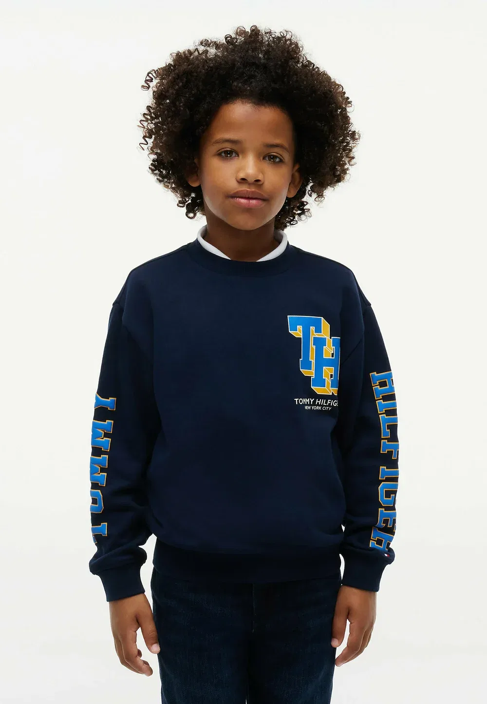 Спортивная толстовка - толстовка Tommy Hilfiger, Dark Blue Lettering — фото 2
