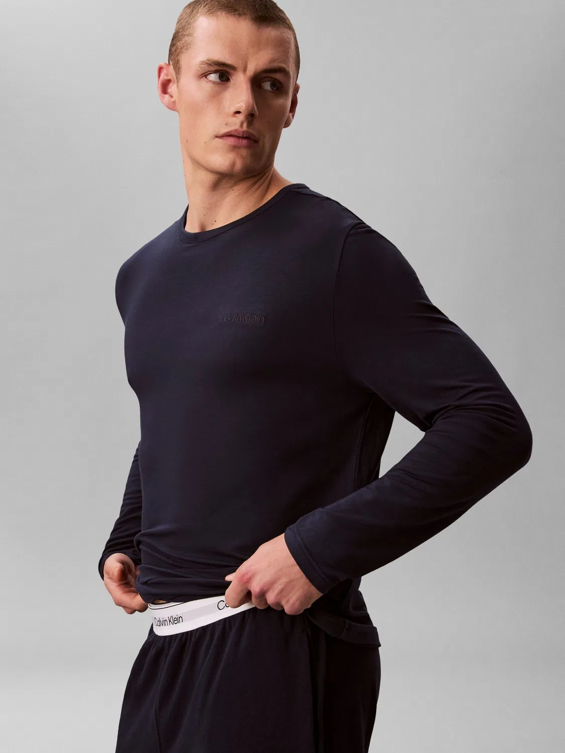 Футболка повседневная Lounge T-Shirt Calvin Klein, синий — фото 4