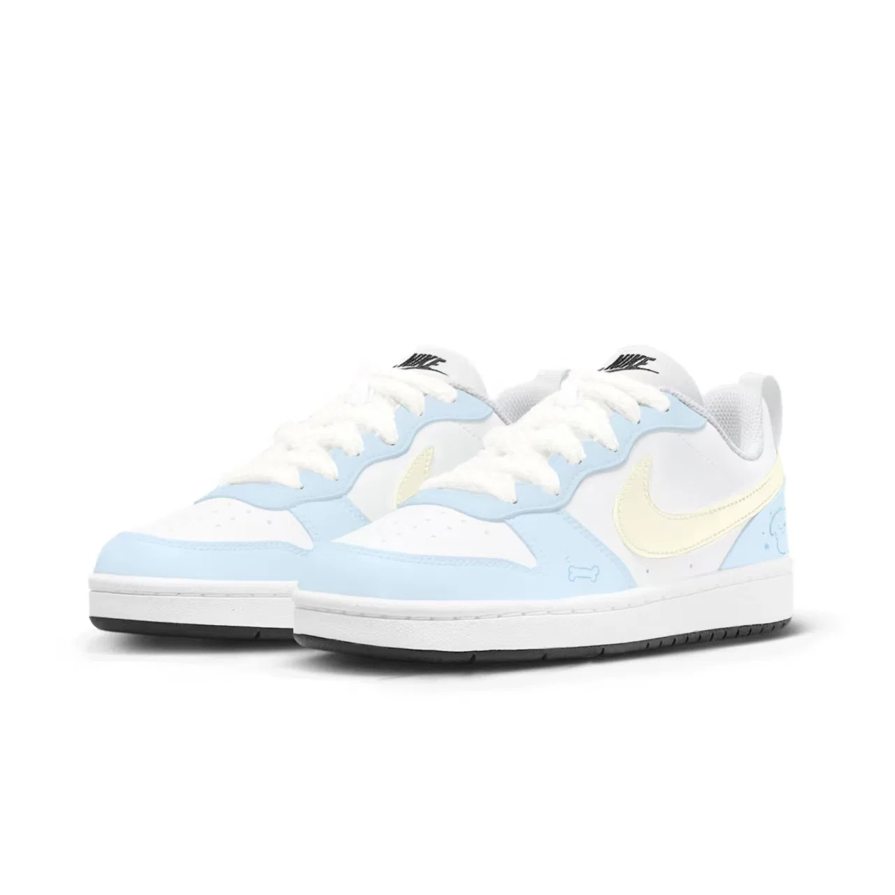 Детские кеды-скейтбординг с низким верхом Nike Court Borough, Sky Blue — фото 4