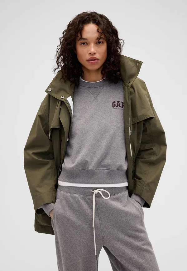 Толстовка Victoria Beckham из плотной французской махровой ткани - толстовка Gap, серый
