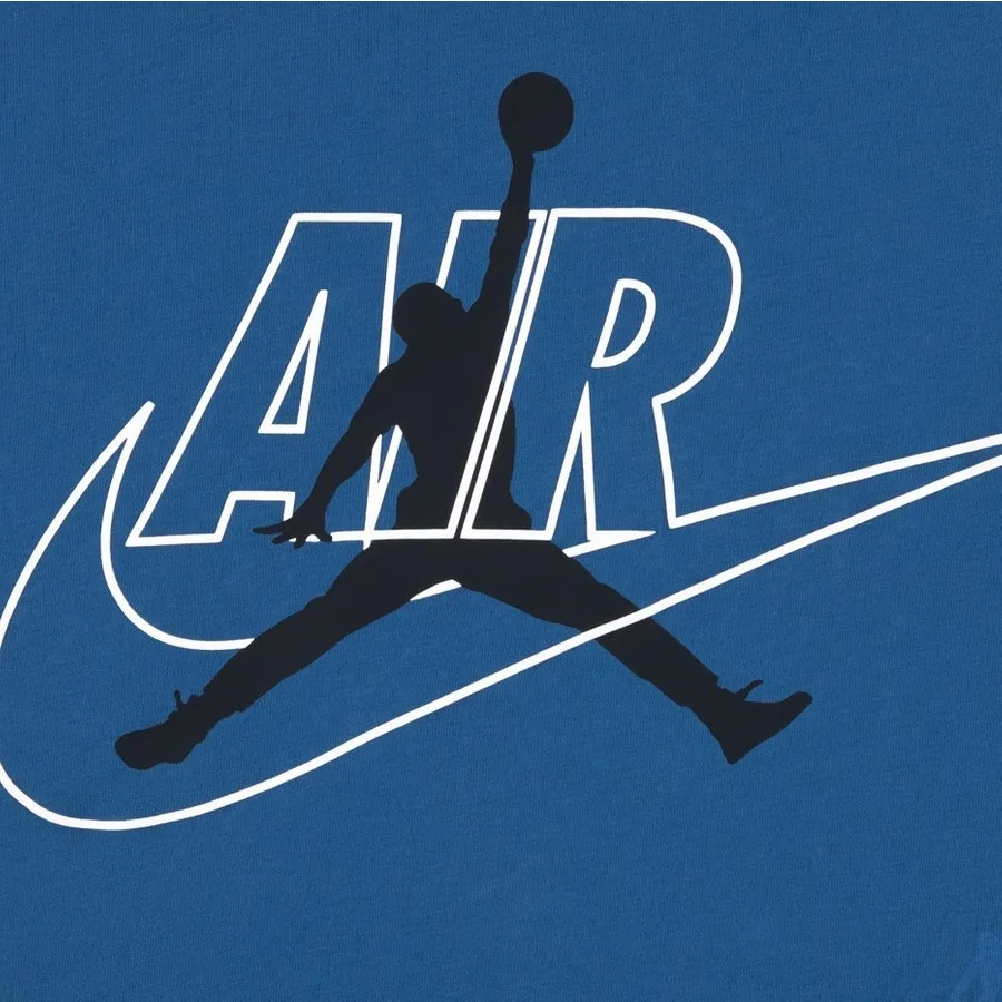 Детский свитшот с капюшоном Jordan Jumpman Air Nike, Синий — фото 2
