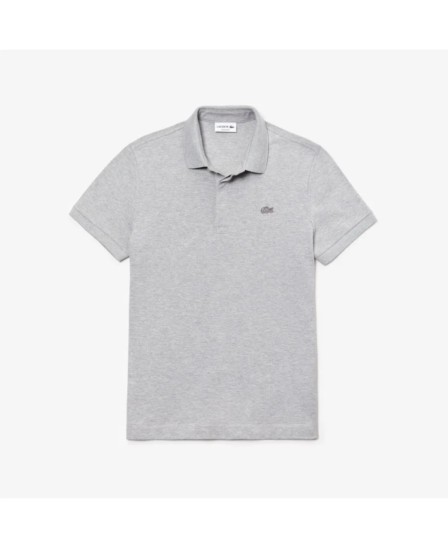 Поло из хлопка с эластаном Paris Polo Shirt Lacoste, Silver Chine