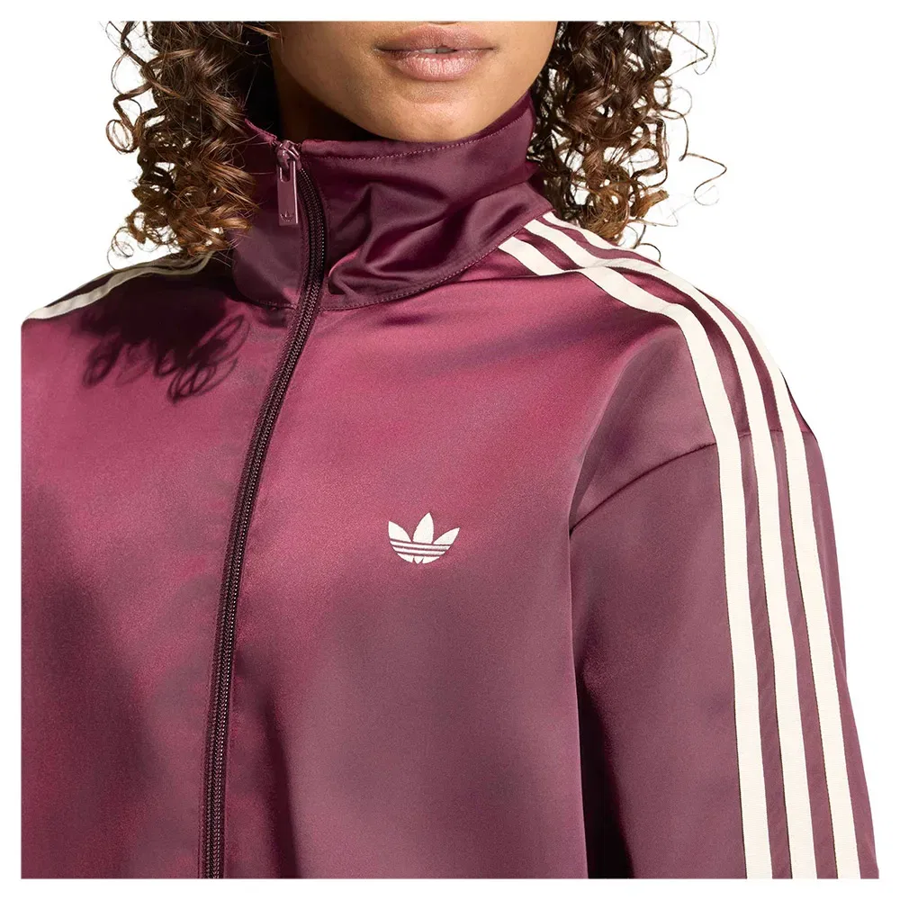 Худи свободного кроя на молнии Satin Lace Firebird Loose Adidas Originals, красный — фото 4