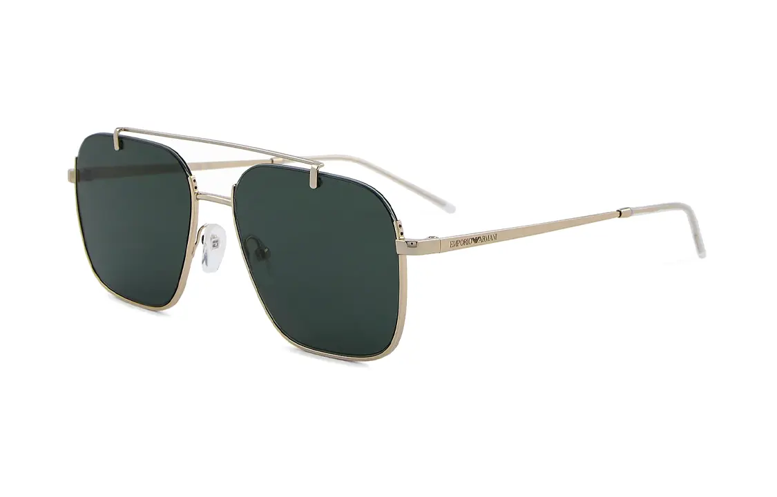 

EMPORIO ARMANI Мужские прямоугольные солнцезащитные очки, Silver