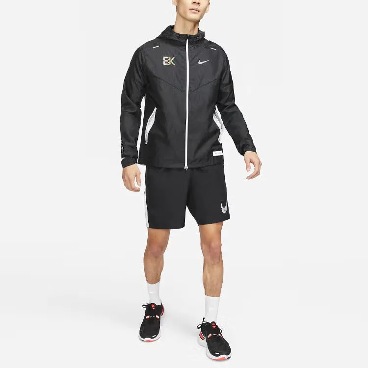 Куртка с капюшоном Windrunner Eliud Kipchoge Nike, черный — фото 2
