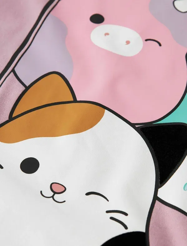 Футболка с принтом Squishmallows Name It, Dawn Pink, розовый — фото 3