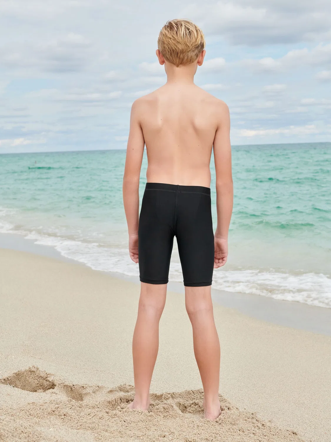 Плавки удлиненные, stretch, Black Longer Length Stretch Swim Shorts Next, черный — фото 2