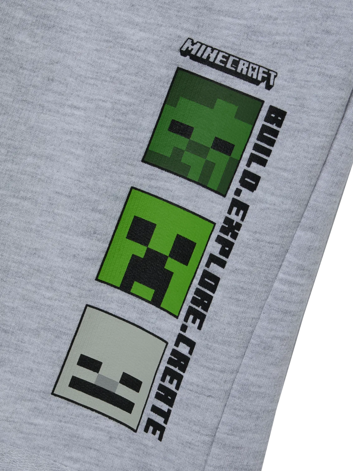 Детские спортивные шорты Minecraft, серый — фото 3