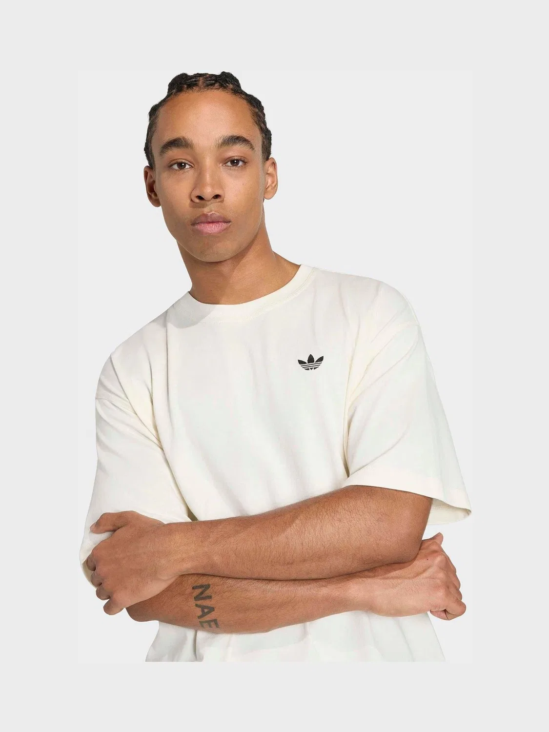Футболка с принтом Airbrush Logo, adidas Originals, белый — фото 4