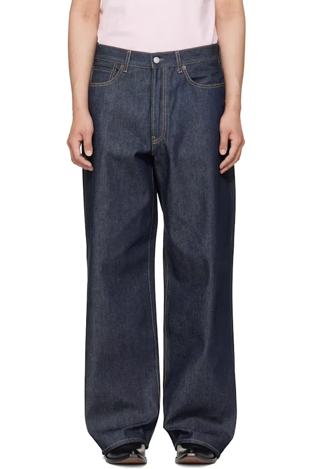Джинсы свободного кроя Indigo 1981 Acne Studios