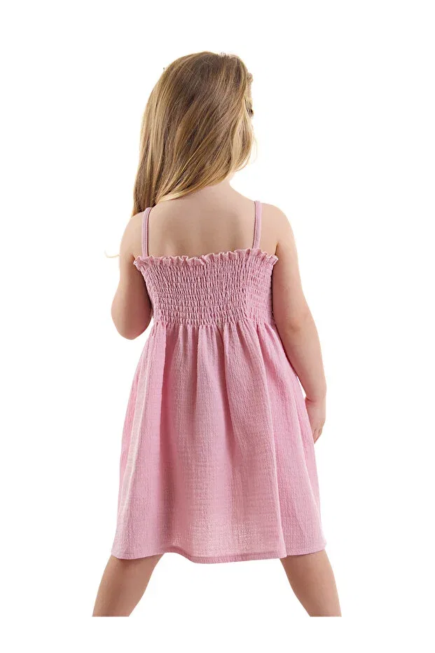 Детское платье для девочек с принтом Floral Rose Dry Flower Denokids, Multicolor — фото 2
