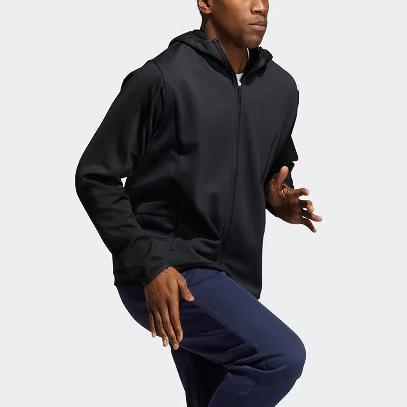 Куртка утепленная спортивная с капюшоном Winterized Jkt Adidas, черный — фото 4