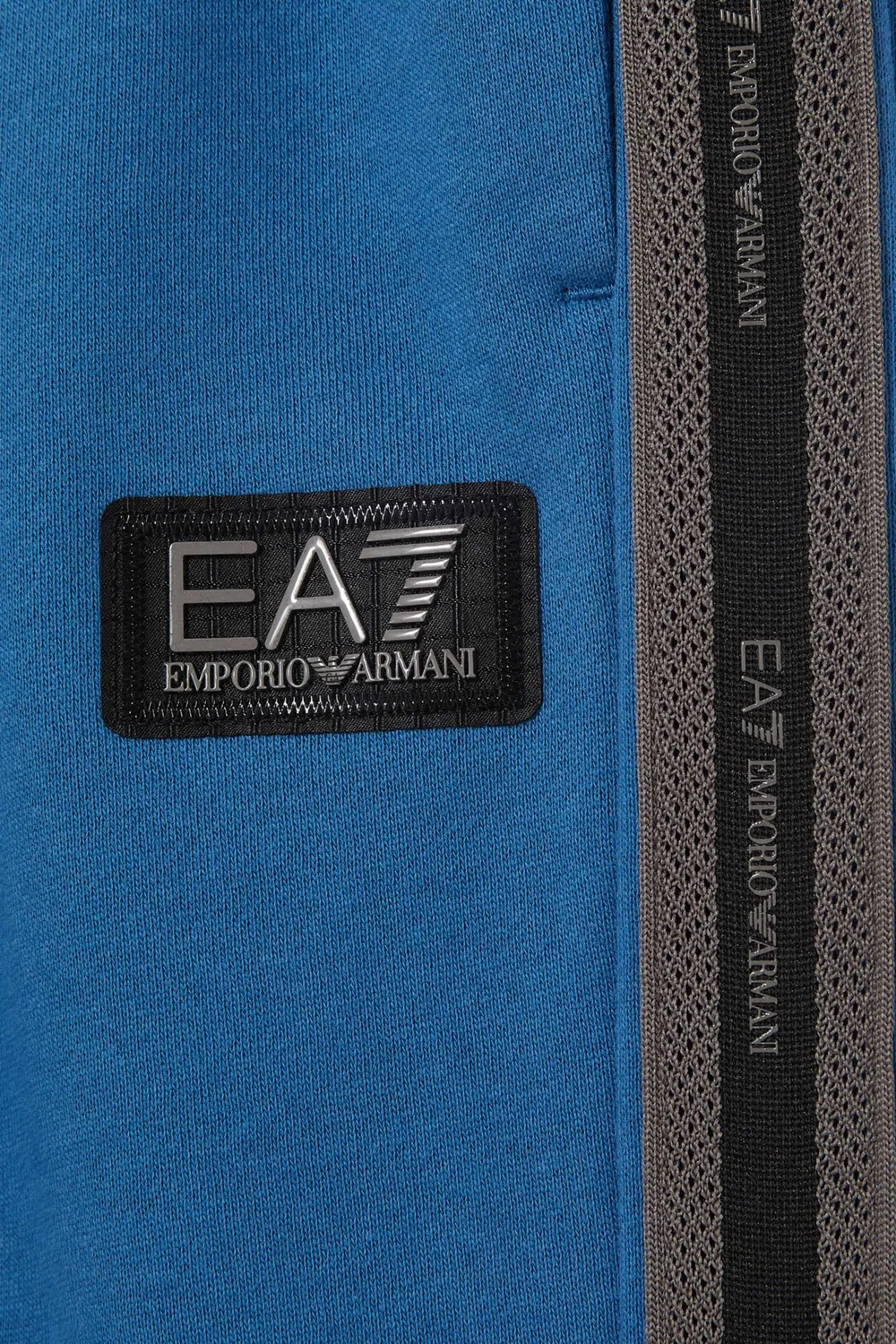 Брюки с логотипом Train Logo Series Emporio Armani, синий — фото 3