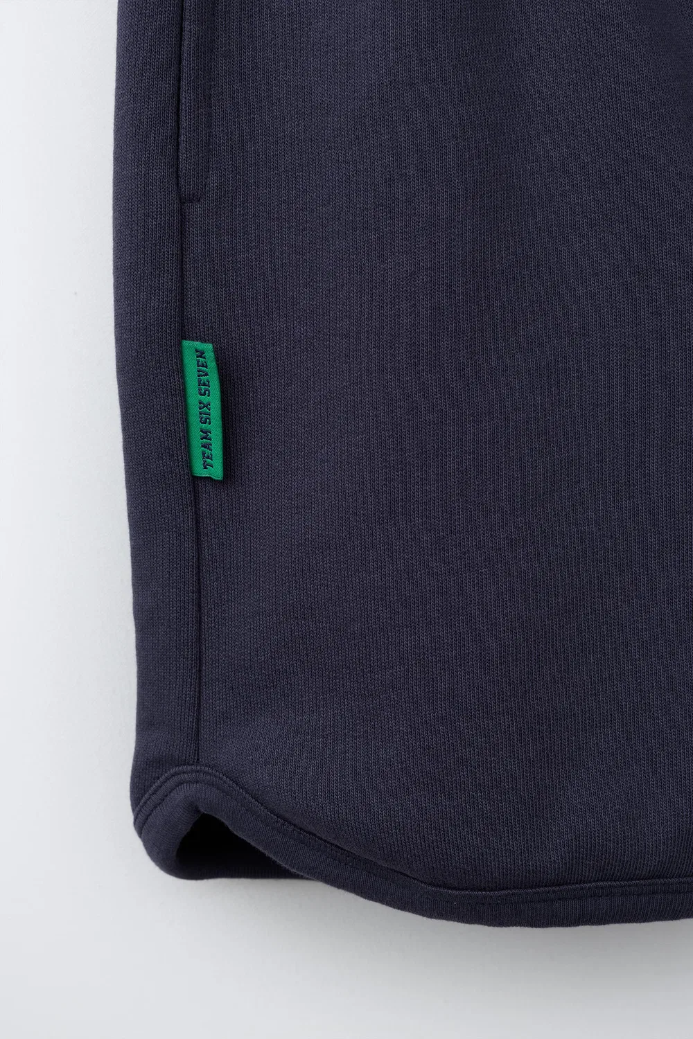 Плюшевые бермудские шорты TEAM SIX SEVEN ZARA, Navy Blue — фото 4