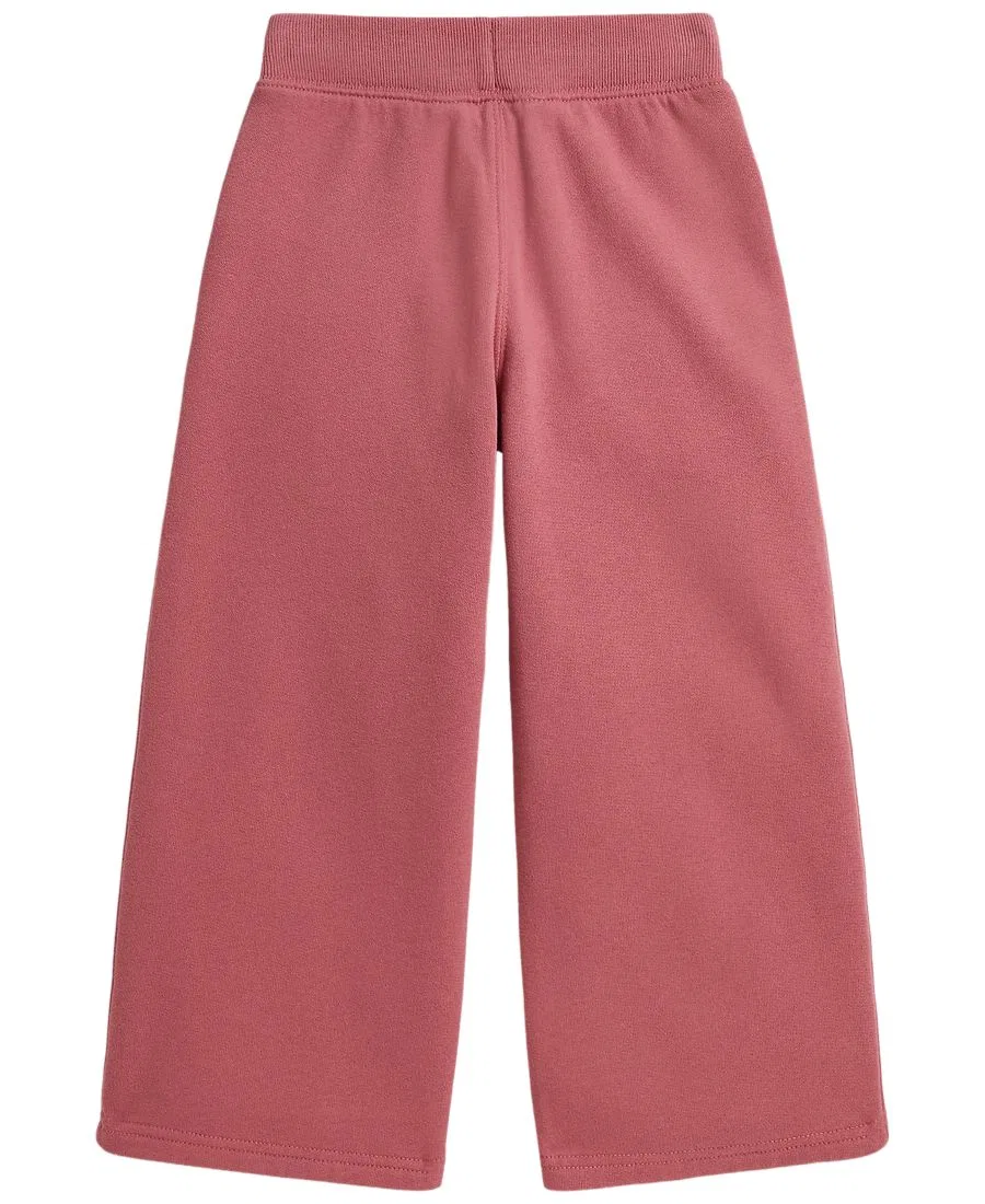 Штаны из флиса с широкими штанинами Girls' 2T-6X Polo Ralph Lauren, Canvas Pink — фото 2