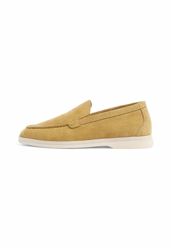 Туфли замшевые Slip-ons Scarosso Beige Suede, бежевый