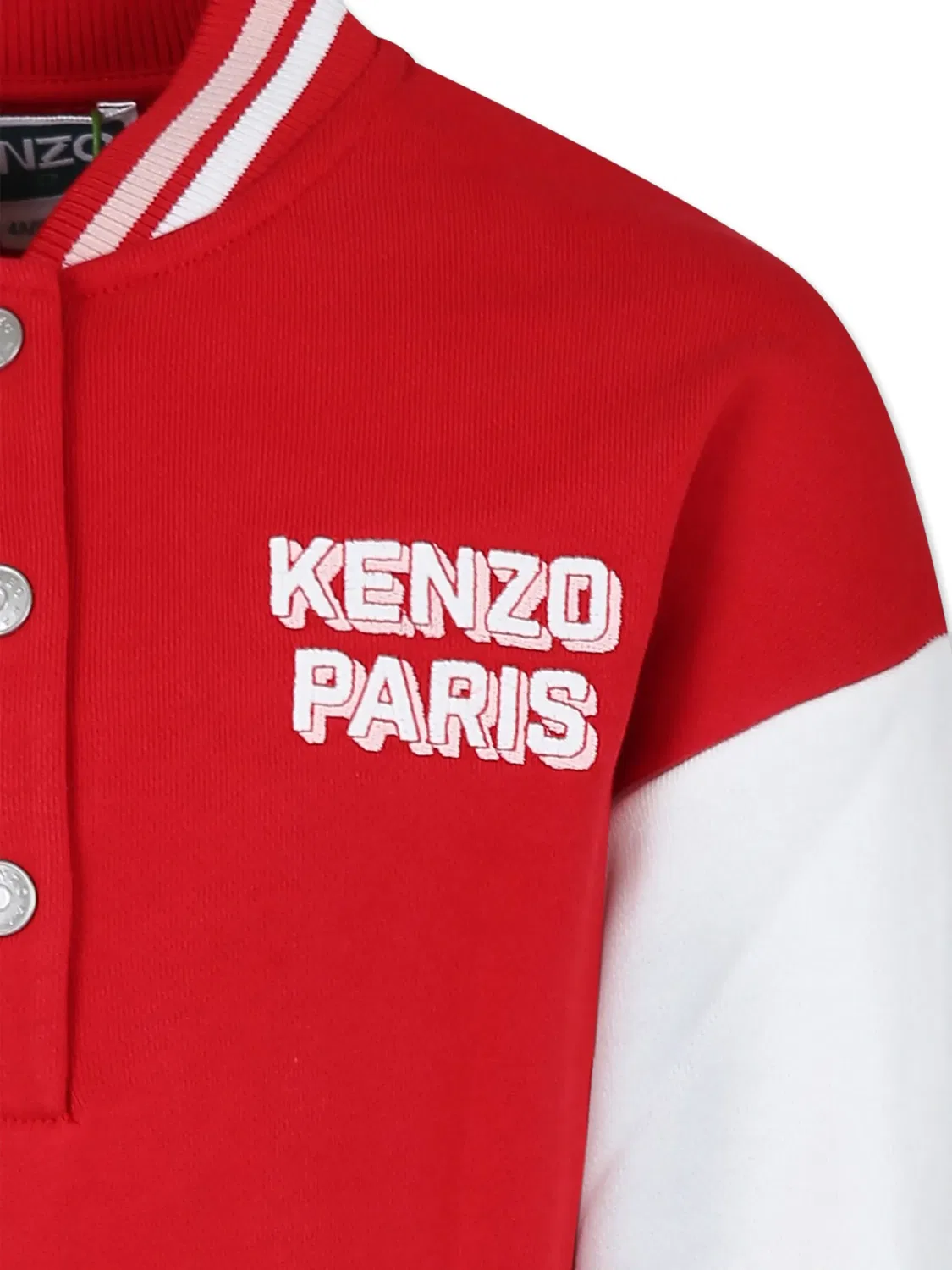 Свитер-платье с логотипом Kenzo, красный — фото 2