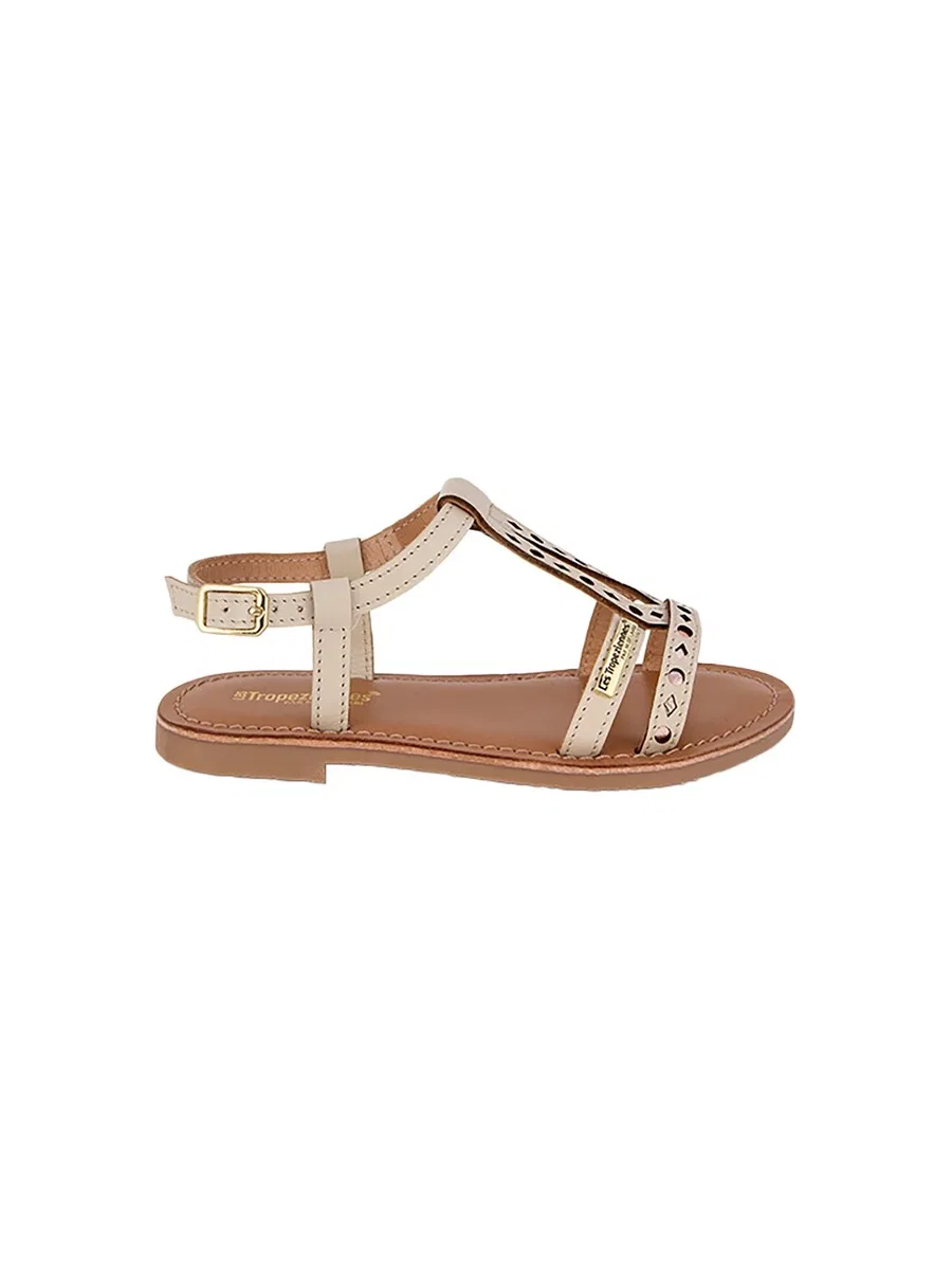 Сандалии Les Tropeziennes 'Belectra Kindersandalen aus Leder, flach' бежевого цвета — фото 2