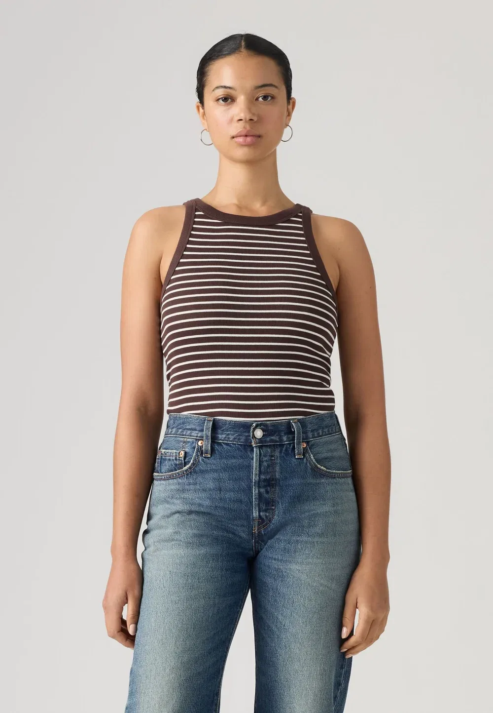 Майка Essential Racer - топ Levi'S, Brown/Offwhite — фото 2
