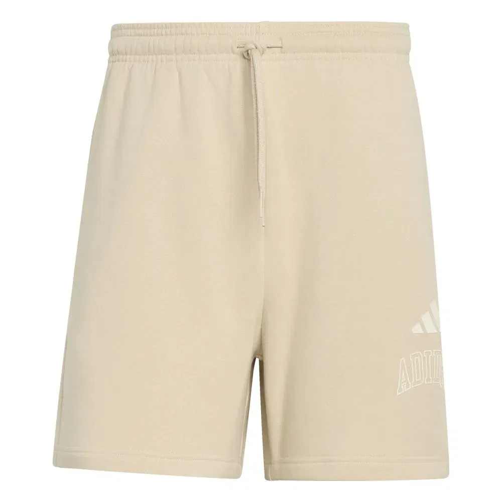 Шорты флисовые Collegiate Fleece Adidas, бежевый — фото 3