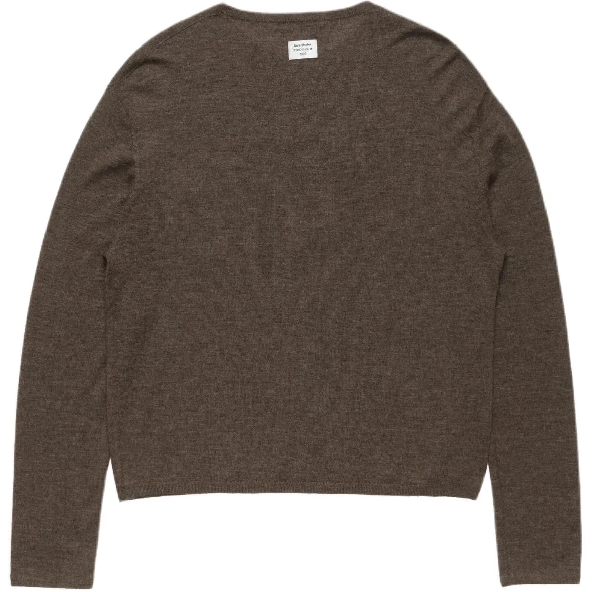 Мужской свитер из кашемира с круглым вырезом Hu Tao Brown Acne Studios, Hu Tao Brown — фото 3