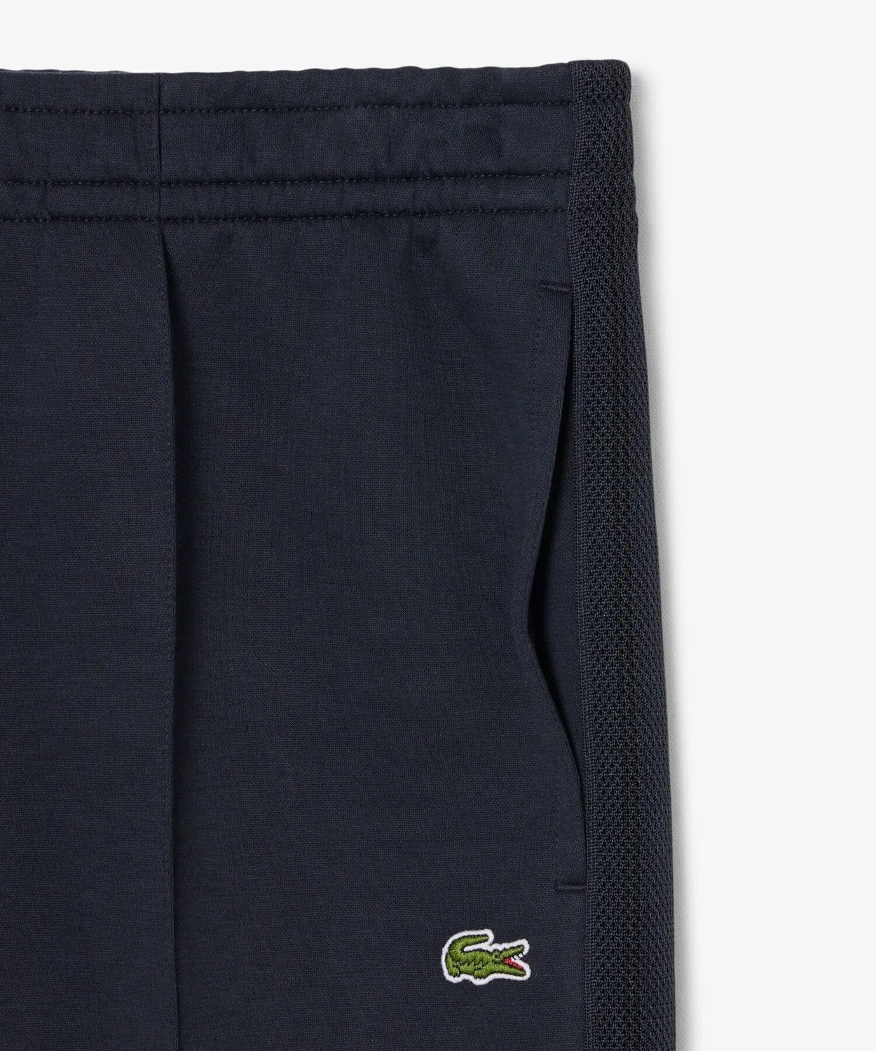 Мужские спортивные штаны из двойного трикотажа с логотипом, Regular Fit LACOSTE, Black — фото 4