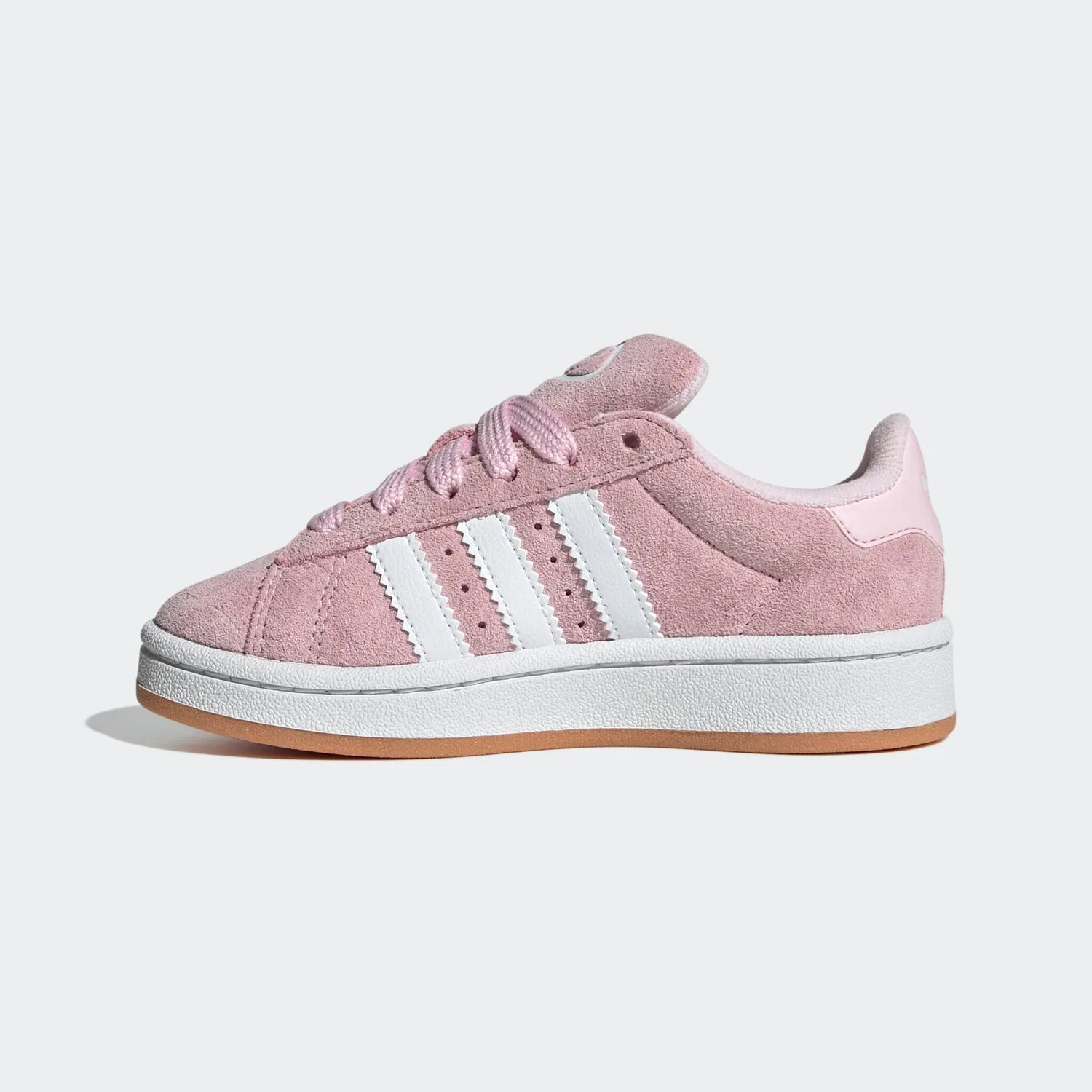 Детские кроссовки с тремя полосками Adidas Originals, Clear Pink/White/Gum — фото 3