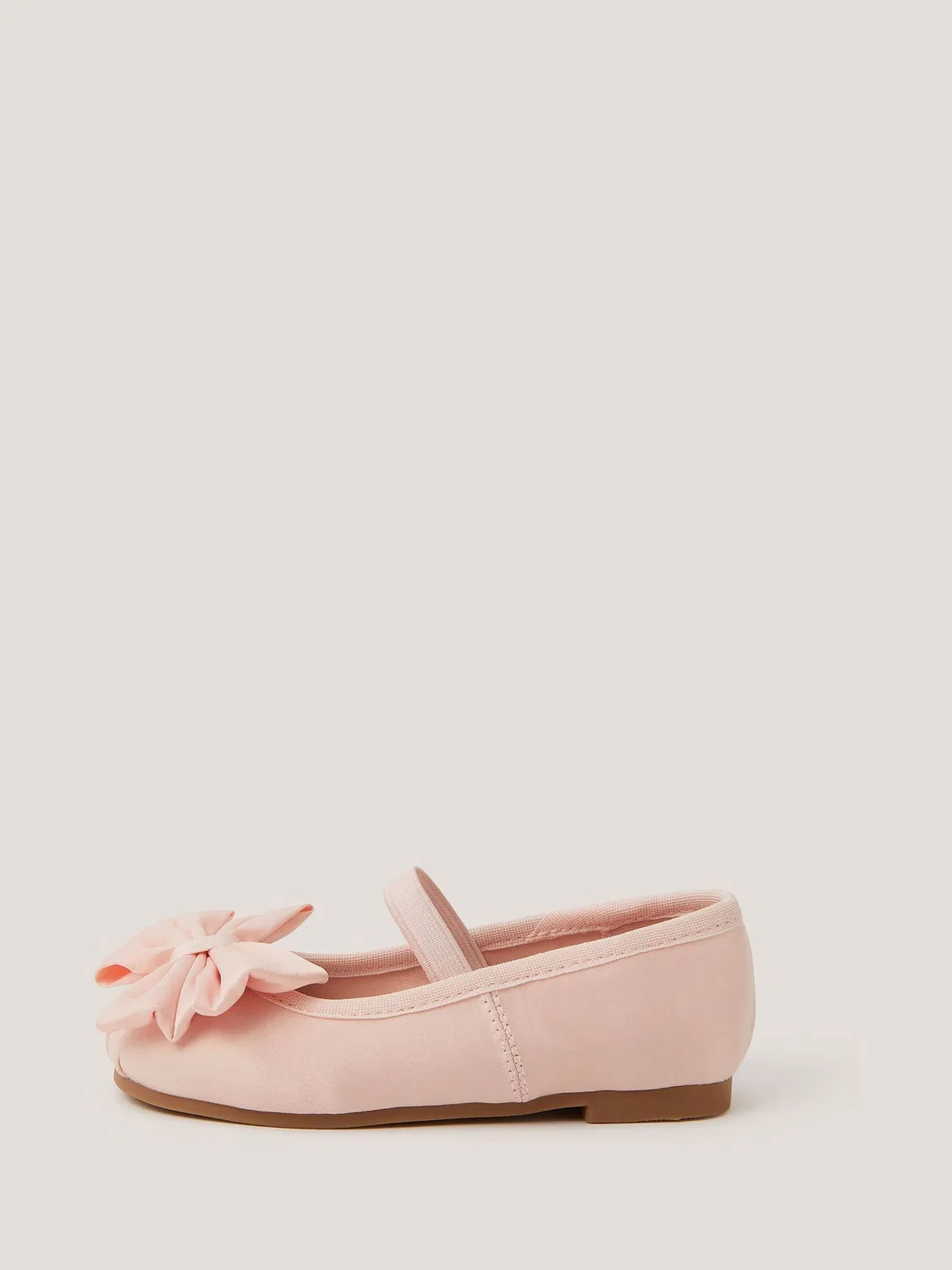 Туфли балетки, сатиновые Monsoon, розовый — фото 2