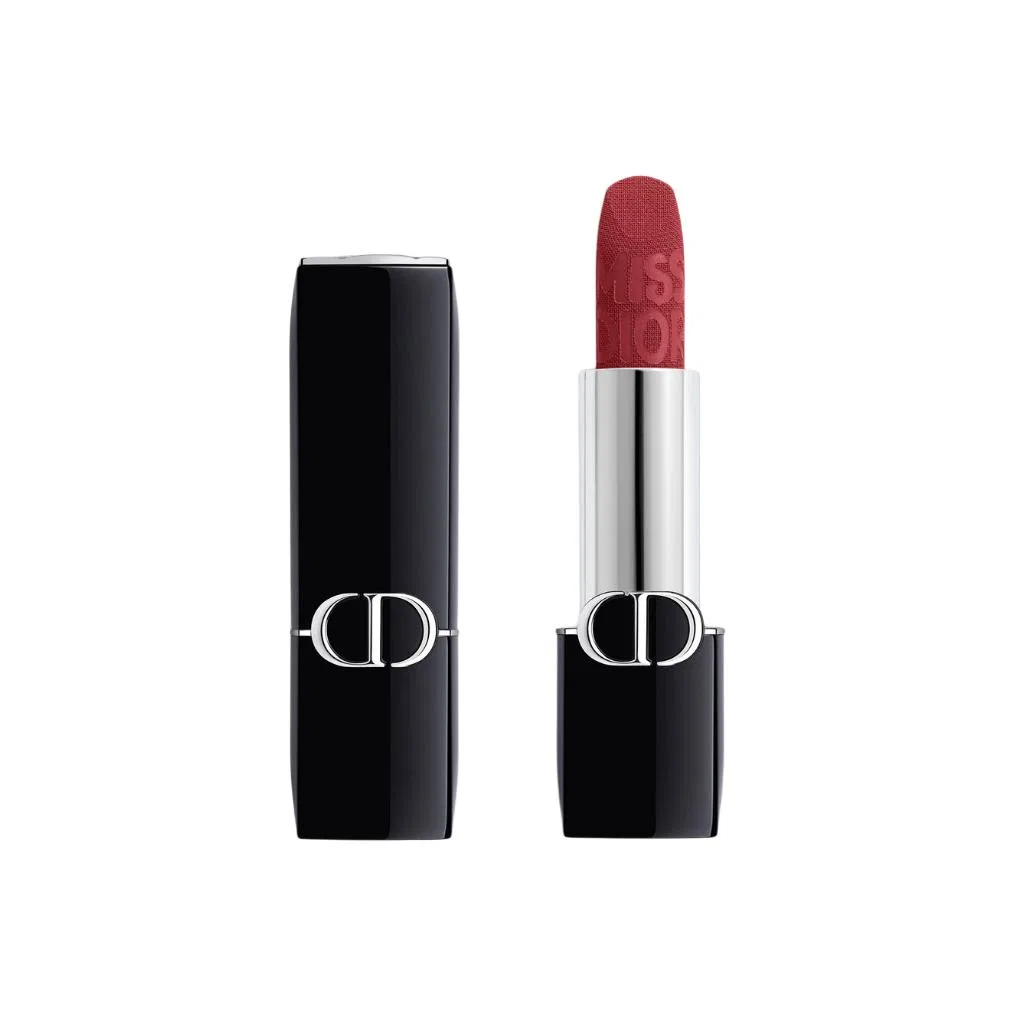 Женская помада бархатная с сине-золотым дизайном, оттенок #720, Miss Dior Limited Edition, DIOR