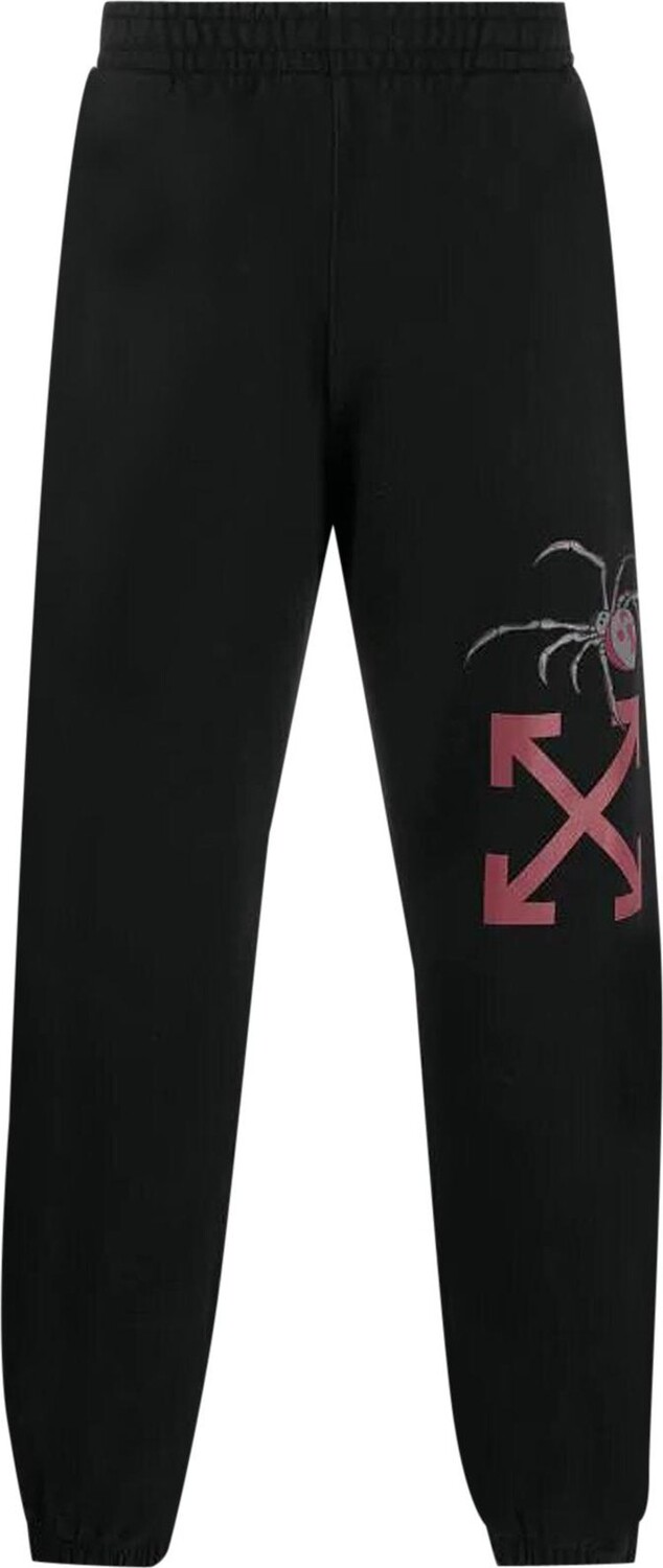 

Спортивные брюки Off-White Arachno Arrow Short Sweatpant 'Black/Bordeaux', черный