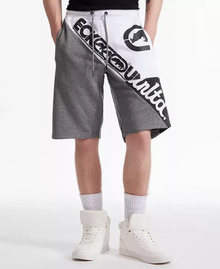 

Мужские шорты Regular Fit с размытым флисовым принтом Ecko Unltd, серый