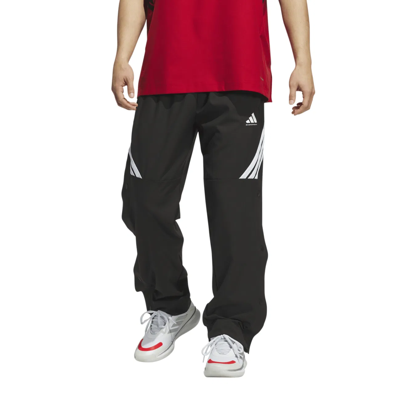 Мужские баскетбольные брюки CrazyLite Woven Adidas, белый/черный