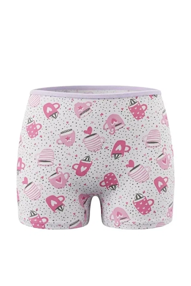 Детское белье для девочек хлопковое 6 предметов Girl'S 6-pack cotton patterned shorts boxer Great Lineage, Multicolor — фото 4
