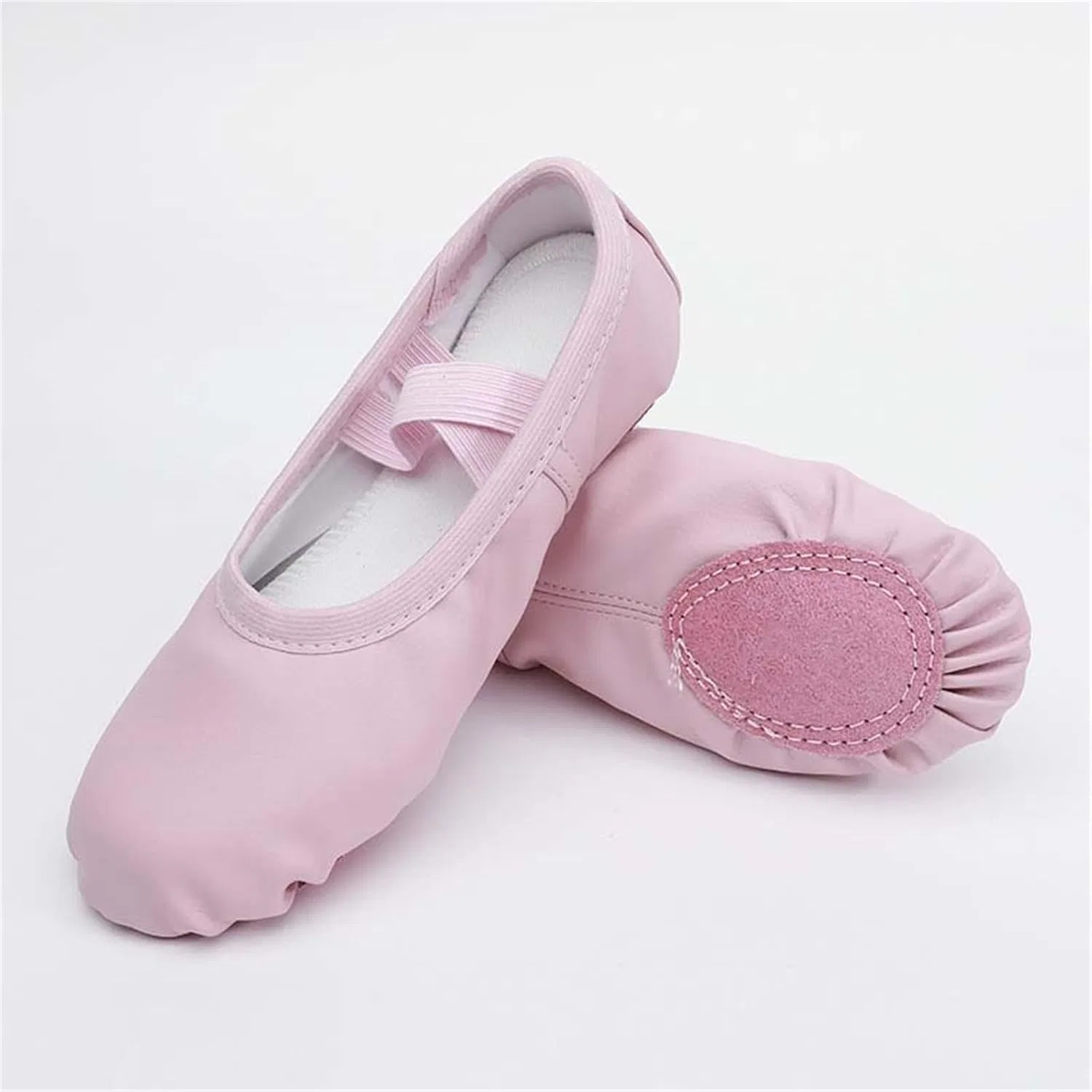Детские балетки для девочек с мягкой подошвой, Pink — фото 2
