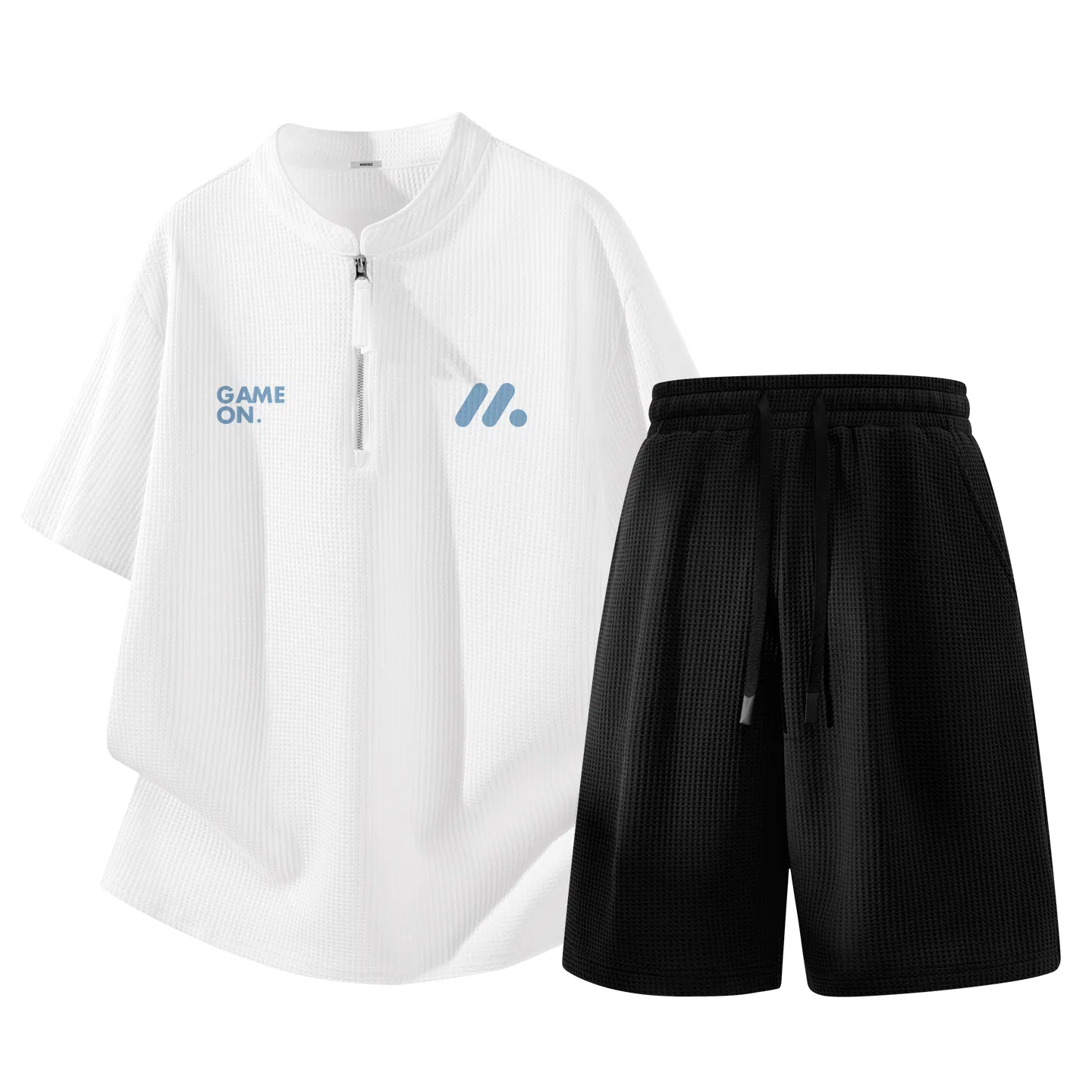 Детский спортивный комплект из быстросохнущей ткани Miniso, Цвет White+Black