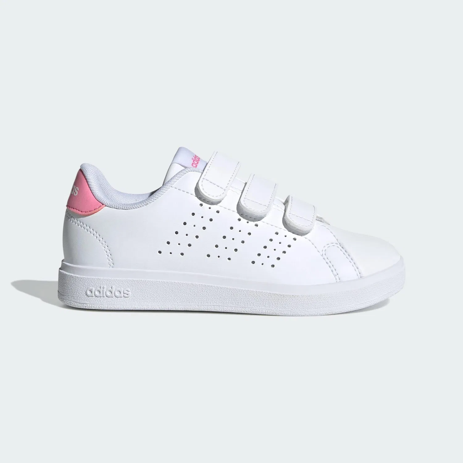Детские легкие кроссовки Advantage Base 2.0 Adidas, Weiss Hellrosa Schwarz