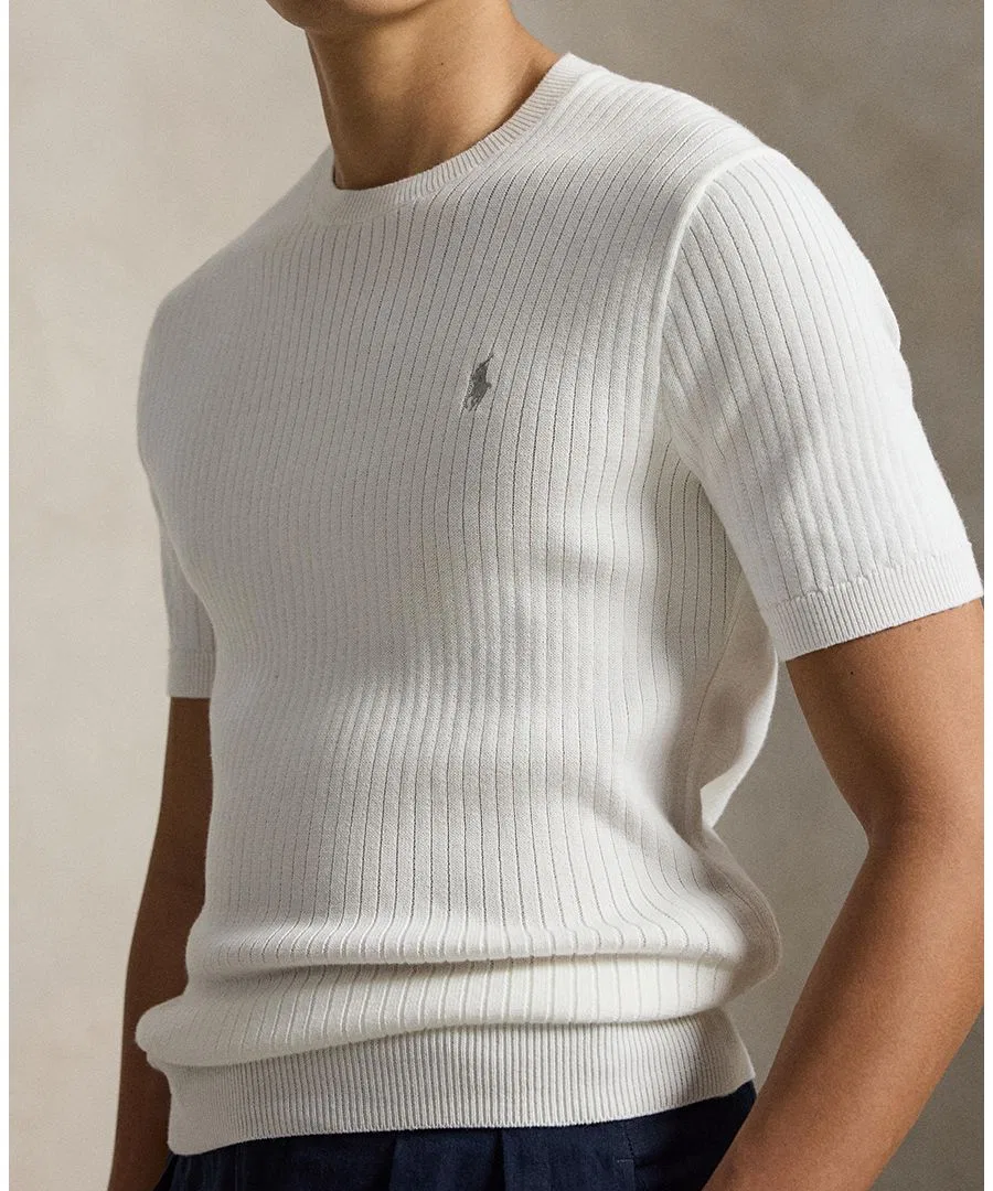 Свитер с круглым вырезом Polo Ralph Lauren, Deckwash White — фото 3