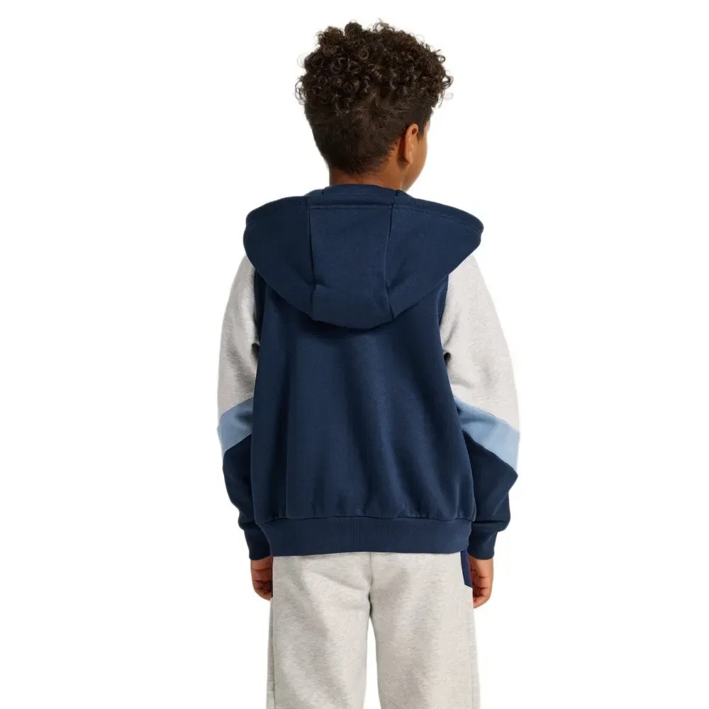 Детский свитшот с принтом Loose Blocked Hummel, Blue — фото 2