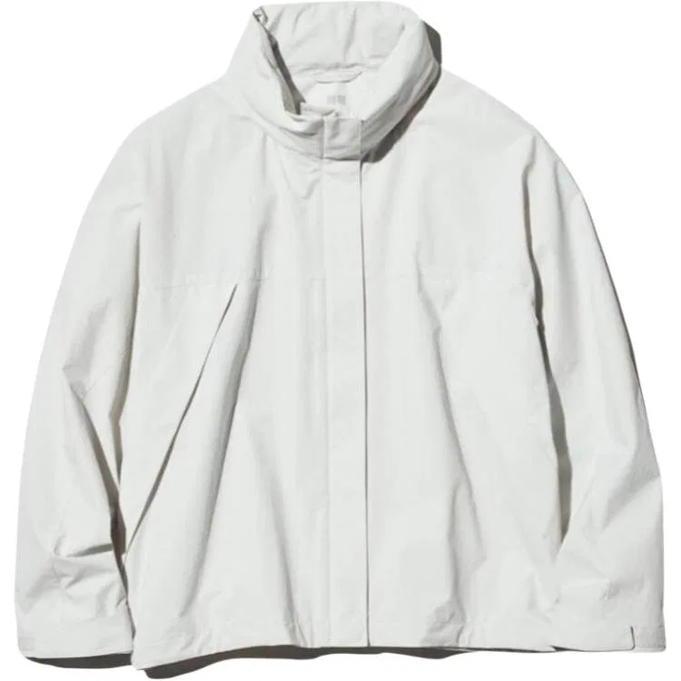 Женская куртка с воротником-стойкой UNIQLO, Ivory