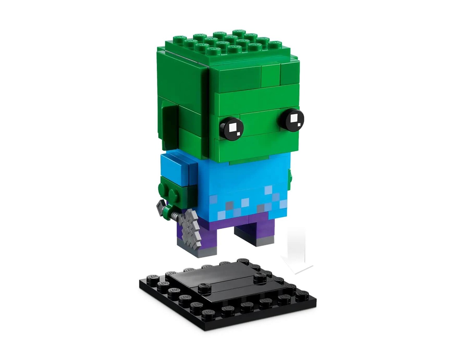 Конструктор Lego BrickHeadz Zombie 40626, 81 деталь — фото 4