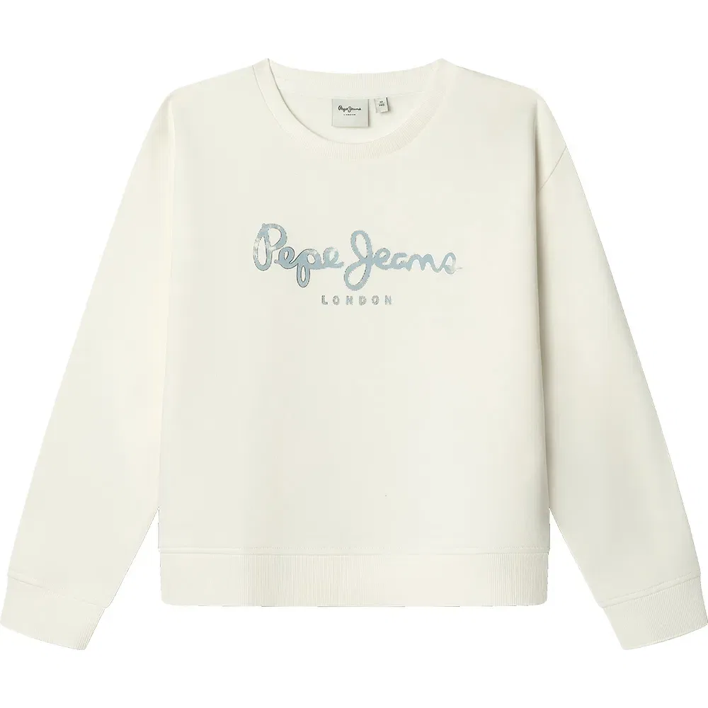 Детский свитшот для девочек с принтом Lyra Pepe jeans, White