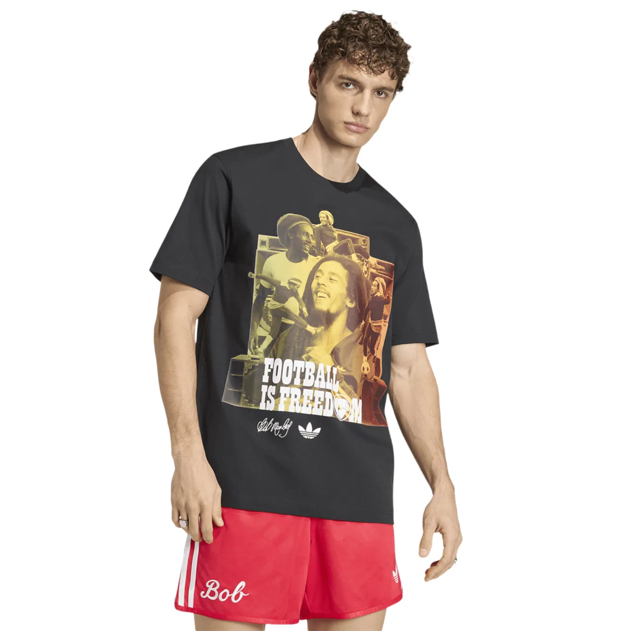 Футболка мужская Jamaica Bob OG 1 Adidas, черный