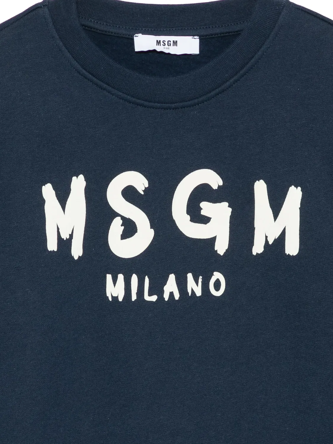 MSGM Свитшот с логотипом синий — фото 2