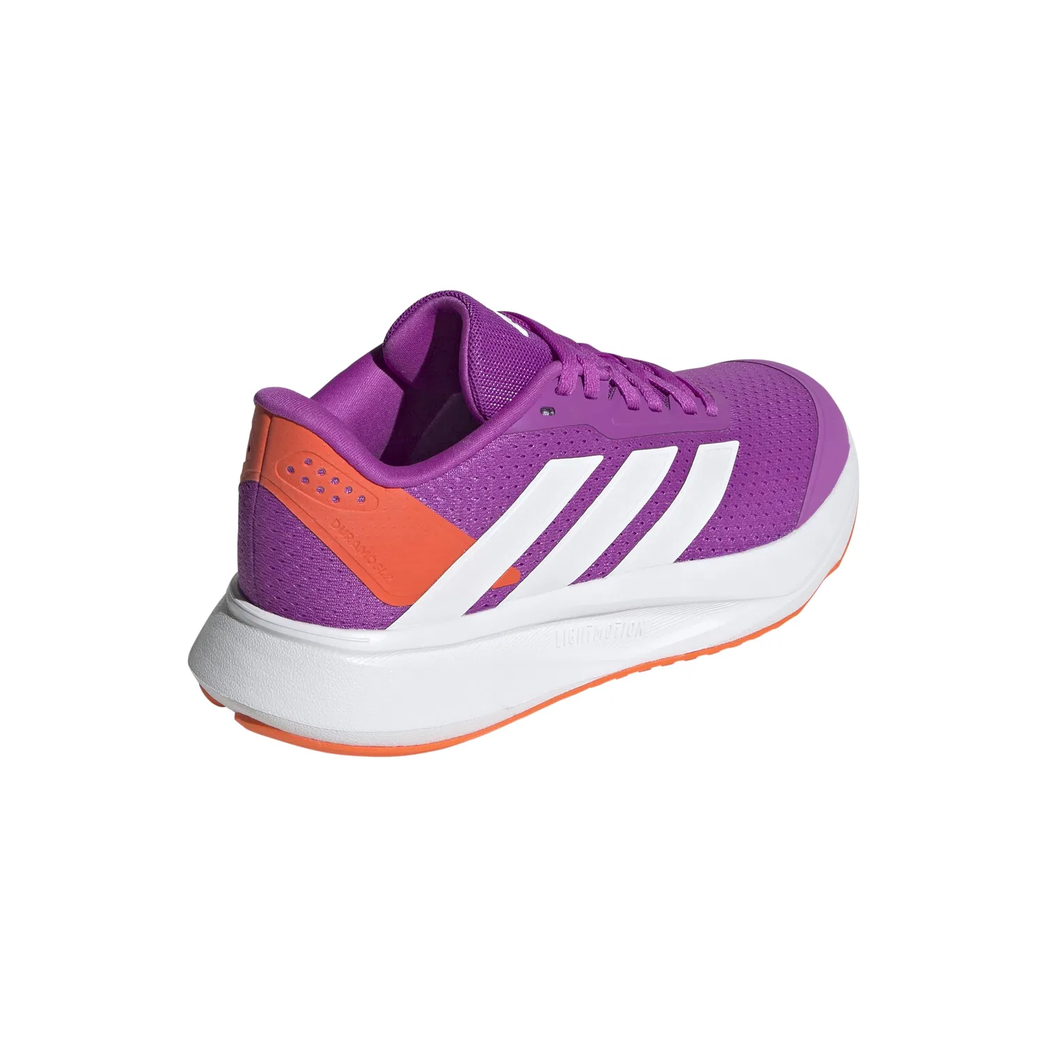Детские кроссовки для мальчиков с шнурками Duramo Sl Adidas, Purple Burst White Orange Impact — фото 3