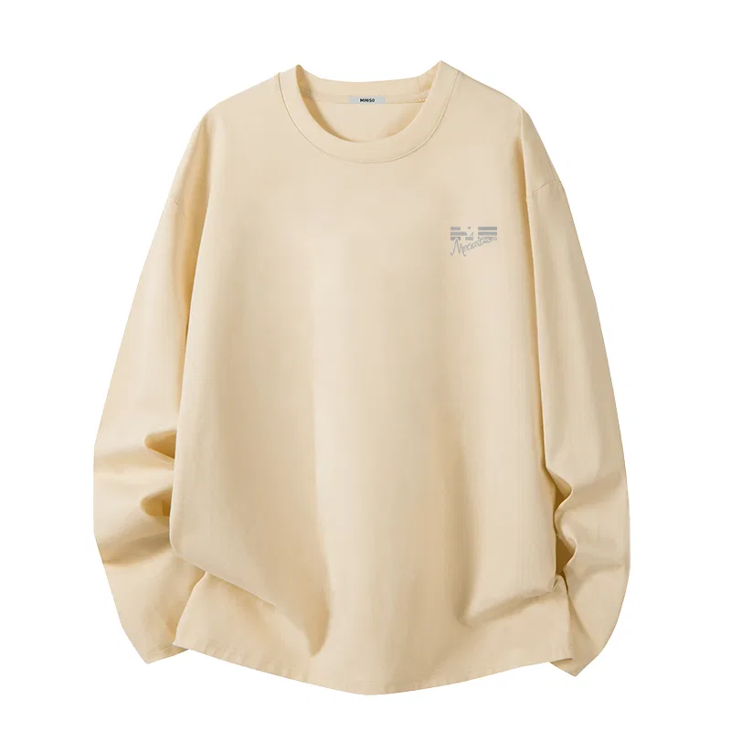 Футболка детская с принтом Three-Line Drive Chest Logo MINISO, Khaki